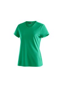 Maier Sports Funktionsshirt &raquo;Trudy&laquo;, Damen T-Shirt, Kurzarmshirt f&uuml;r Wandern und Freizeit gr&uuml;n 42 maigr&uuml;n Funktionales T-Shirt mit V-Ausschnitt und...