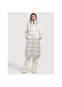 Khujo Steppweste &raquo;Weste TOURIN SATIN&laquo; wei&szlig; M Perlwei&szlig; Abnehmbare Kapuze mit Kordelzug