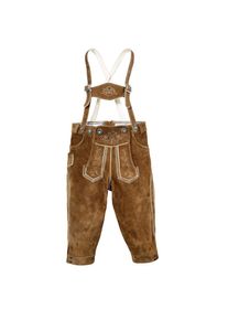 Marjo Trachtenlederhose, (2 tlg.), Kinder im Knickerbocker-Style braun 116 N-Gr Lederhose im Knickerbocker-Style
