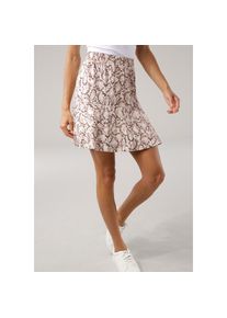 Melrose Jerseyrock, mit Animal-Print braun 40 braun-gemustert Femininer Minirock von Melrose