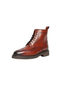 Henry Stevens Schn&uuml;rboots &raquo;Winston FBDB Businessschuh&laquo;, Herrenstiefel handgefertigt, Schn&uuml;rstiefel Herren rot 45,5 Brandy Business Schuhe Herren -...