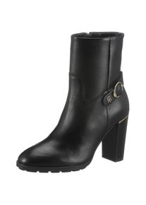 Tommy Hilfiger Stiefelette &raquo;BELT HIGH HEEL BOOT&laquo;, mit TH-Labelapplikation schwarz 39 Stiefelette mit dezenter Zierschnalle