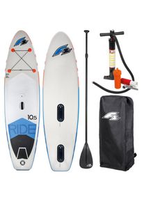 F 2 F2 Inflatable SUP-Board &raquo;I-SUP Peak Windsurf&laquo;, (Set, mit Paddel, Pumpe und Transportrucksack) wei&szlig; Wassersportboards