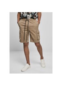 Urban Classics Stoffhose &raquo;Herren Drawstring Cargo Shorts&laquo; beige XL US-Gr&ouml;&szlig;en darksand Aufgesetzte Cargo-Taschen