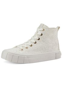Tamaris Sneaker, im Basic-Look beige 42 creme Modischer High Top-Sneaker im monochromen Look