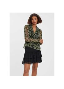 V&eacute;ro Moda VERO MODA Chiffonbluse &raquo;VMKAYA FALL LS V-NECK BLOUSE&laquo; gr&uuml;n M loden frost aop gigi Modische Bluse von VERO MODA