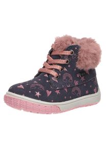 Lurchi Schn&uuml;rboots &raquo;JUXY TEX&laquo;, mit TEX-Ausstattung bunt 21 navy-rosa-metallic Winterstiefel mit zus&auml;tzlichem Rei&szlig;verschluss