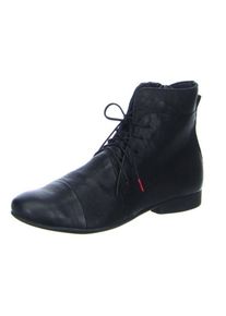 Think! Schn&uuml;rstiefelette &raquo;GUAD&laquo;, im zeitlosen Design schwarz 38 Flache Stiefelette mit Innenrei&szlig;verschluss
