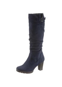 Citywalk CITY WALK Stiefel, mit Raffungen am slouchy Schaft blau 40 navy Elegante Stiefelette in runder Form