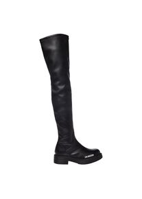 Love Moschino Overkneestiefel, mit elastischem XS-Schaft schwarz 39 Modischer Stiefel mit Innenrei&szlig;verschluss