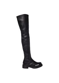 Love Moschino Overkneestiefel, mit elastischem XS-Schaft schwarz 36 Modischer Stiefel mit Innenrei&szlig;verschluss
