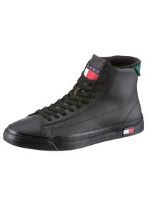 Tommy Jeans Sneaker &raquo;MID LEATHER VULC&laquo;, mit Kontrastbesatz schwarz 44 High Top Sneaker mit Logo in der Laufsohle