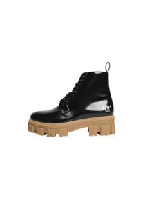 N91 Schn&uuml;rboots &raquo;Style Choice NN&laquo; schwarz 40 Schwarz/Hellbraun Sportlich-dynamischer Stiefel f&uuml;r Damen