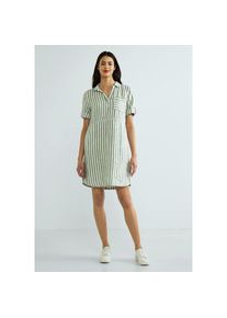 Street One Blusenkleid gr&uuml;n 34 EURO-Gr&ouml;&szlig;en leafy green Leinen Shirtkleid