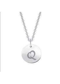 ONE ELEMENT Kettenanh&auml;nger &raquo;Buchstabe Q Buchstaben Anh&auml;nger aus 333 Wei&szlig;gold &Oslash; 11, 0 mm&laquo;, Buchstabe Q silberfarben silber Mit Liebe gefertigt aus...