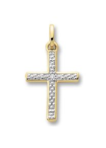 ONE ELEMENT Kettenanh&auml;nger &raquo;0, 01 ct Diamant Brillant Anh&auml;nger aus 585 Gelbgold&laquo; goldfarben gold Mit Liebe gefertigt aus 585 Gelbgold