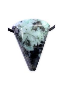 Adelia&acute;s ADELIA&acute;S Kettenanh&auml;nger &raquo;SmaragdSmaragd Edelstein Anh&auml;nger&laquo;, Steinschmuck ist Naturschmuck bunt Ma&szlig;e : 32 / 24 mm