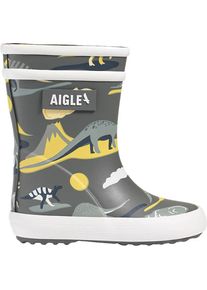 Aigle Gummistiefel &raquo;Baby Flac Play 2&laquo;, grau/bunt-kombi bunt 21 grau-bunt-kombi Reinigen Sie die Stiefel nach jeder Benutzung mit klarem Wasser