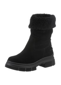 Tommy Hilfiger Winterstiefelette &raquo;WARM LINING SUEDE LOW BOOT&laquo;, mit umgeschlagenen Schaft schwarz 39 L&auml;ssige Stiefelette mit Profilsohle und...