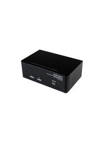 StarTech.com 2-Port KVM-Switch mit USB-Hub, 1920 x 1200, DVI-I / VGA - USB-A - SV231DDVDUA