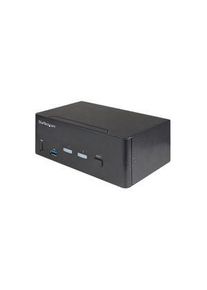 StarTech.com 2-Port KVM-Switch mit USB-Hub, 3840 x 2160, HDMI 1.2a - USB-A - SV231DHU34K6