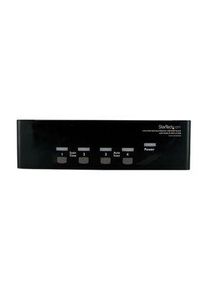 StarTech.com Dual DVI/VGA USB KVM-Switch mit 4 Anschl&uuml;ssen, Audio und USB-Hub, 1920 x 1200, DVI-I / VGA - USB-A - SV431DDVDUA