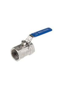 realspace Pro RS PRO Manuelles Kugelventil Edelstahl 2/2 68bar G1-1/2" Griff - 4992830