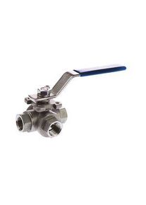 realspace Pro RS PRO Manuelles Kugelventil Edelstahl 3/2 68bar G1/2" Griff - 4991944