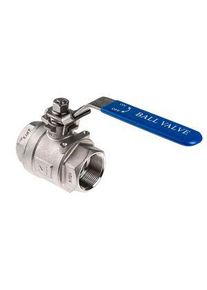 realspace Pro RS PRO Manuelles Kugelventil Edelstahl 2/2 68bar G1-1/2" Griff - 7644275