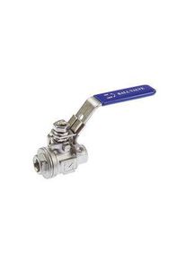 realspace Pro RS PRO Manuelles Kugelventil Edelstahl 2/2 68bar G 1/4" Griff - 7644256