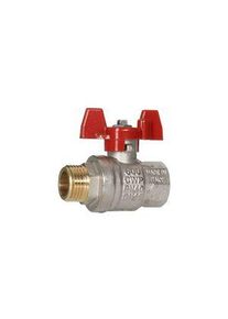 realspace Pro RS PRO Manuelles Kugelventil Messing 2/2 40bar G1/2" Drehknopf - 7335224