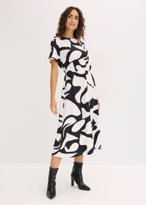 Midikleid in schwarz, Gr&ouml;sse 54, bonprix
