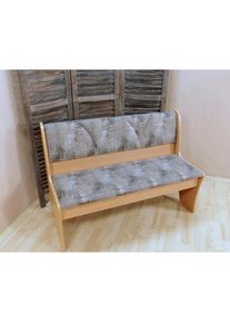 Home Affaire, Home Affaire Polsterbank &raquo;Halle&laquo; Breite 120 cm, schoko, buche, Anschauungsmaterial Clean-Active beiliegend;Clean Active Strukturstoff (