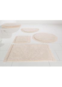 my home, my home Badematte &raquo;Finca, Badvorleger, Badezimmer Teppich&laquo; H&ouml;he 16 mm rutschhemmend beschichtet fussbodenheizungsgeeignet strapazierf&auml;hig 