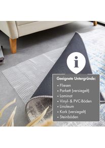 ANDIAMO, Antirutsch Teppichunterlage &raquo;Teppich Stopp&laquo; Gitter-Rutschunterlage, individuell zuschneidbar, Kundenliebling, altwei&szlig;, Kunstfaser, 2 mm