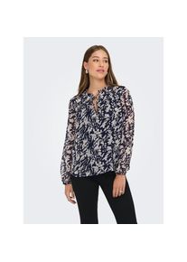 Only, Unisex, Only Chiffonbluse &raquo;ONLDITSY L/S BLOUSE WVN&laquo;, night sky aop:hema flower pumic, S, Elegante Bluse von Only