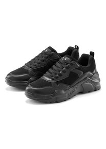 Lascana, Unisex, Lascana Sneaker &raquo;Turnschuhe,&laquo; Halbschuh, Sportschuh, leichte Chunky Sohle, weiche Innensohle VEGAN, schwarz, schwarz, 38, Leichter 