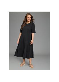 Laura Scott Curve, Unisex, Laura Scott CURVE Maxikleid casual Stil, f&uuml;r entspannte Anl&auml;sse in A-Linie, schwarz, 58, N-Gr, Maxikleid im casual Stil f&uuml;r