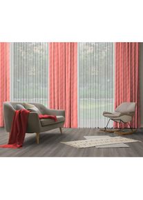 Adam, Vorhang &raquo;Argentinian Criolla Light&laquo; Multifunktionsband 1 Stk. tlg. aus 100% Bio-Baumwolle, rot, Jacquard, Baumwolle