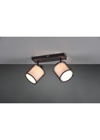 Trio Burton Deckenleuchte Schwarz, 2-flammig