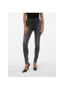 V&eacute;ro Moda Vero Moda, Unisex, Skinny-fit-Jeans &raquo;VMFLASH MR SKINNY JEANS LI213 NOOS&laquo; Baumwollmischung mit Stretch, regular waist, skinny fit, medium grau denim, 