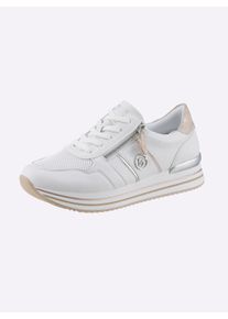 Remonte Witt Damen Sneaker mit leichter PU-Laufsohle, wei&szlig;, Gr&ouml;&szlig;e 38, 70% Glattleder, 30% Synthetik