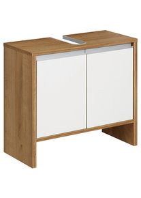 Xora Waschbeckenunterschrank , Weiss , Holzwerkstoff , 62x55x28 cm , Made in Germany , Badezimmer, Badezimmerschr&auml;nke, Waschbeckenunterschr&auml;nke