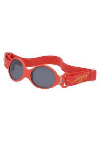Julbo LOOP S J532 | Unisex-Sonnenbrille | Oval | Fassung: Kunststoff Rot Gl&auml;nzend | Glasfarbe: Grau