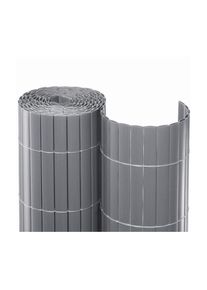 Noor Sichtschutzmatte PVC silber Sichtschautzzaun, 0,9x3 m
