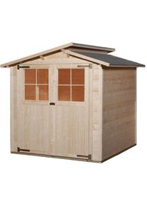 Weka Ger&auml;tehaus Blackmount 323 naturbelassen Ger&auml;teschuppen, 198x148 cm
