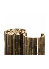 Noor Sichtschutzmatte Bambusmatte Black Edition, 1x2,5 m