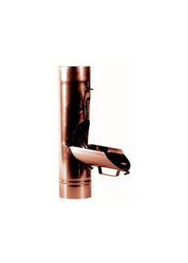 Wellker Fallrohr-Wasserklappe Kupfer Regenwasserklappe, 100 mm