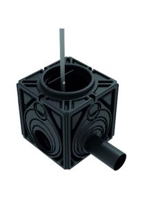 Aco Stormbrixx Blockrigole HD600 Inspektions- und Sp&uuml;lschacht mit integrierter Drossel, DN/OD 110