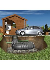 Graf Sammelgrube Rondus Zisterne Regenwassertank, 3000 L, befahrbar PKW